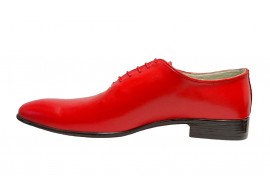 OFERTA MARIMEA 42, 44 Pantofi barbati eleganti, din piele naturala, rosu, Enzo Class - GKR,LENZOCLASSRED